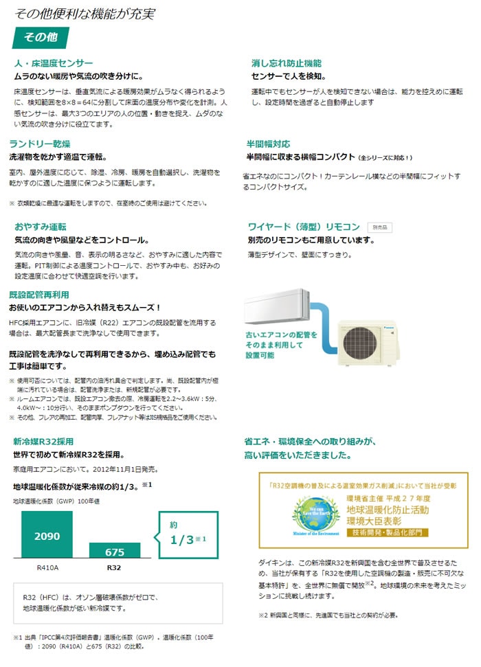 S40ZTSXP-F 主に14畳用 単相200V risora 豊富なカラーと多彩な機能が