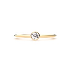 Plain Engagement Ring Ver.2 K18 YELLOW GOLD0.15ct)