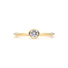 Plain Engagement Ring Ver.2 K18 YELLOW GOLD0.2ct)