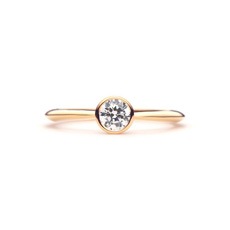 Plain Engagement Ring Ver.2 K18 PINK GOLD0.3ct)