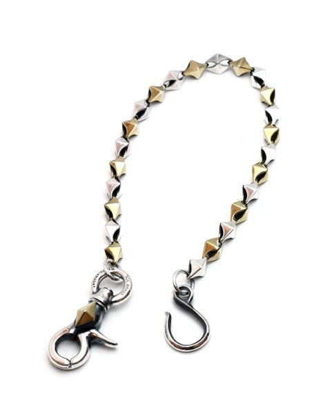 Cubism Chain Walletchain / Small Silver925xBrass