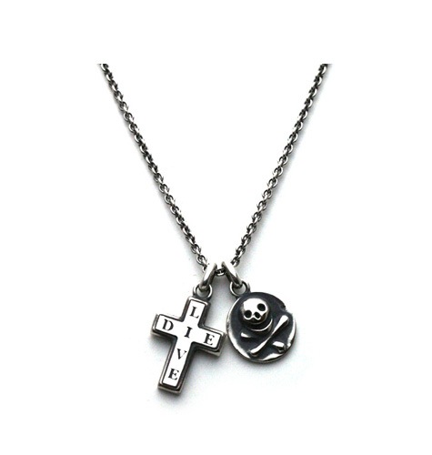 Skull&Cross Necklace / Silver925