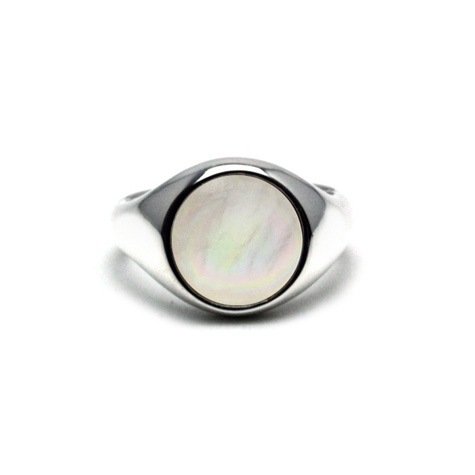White Mother of Pearl Ring