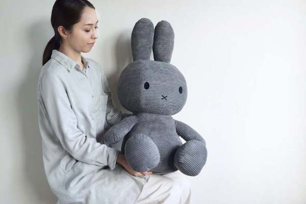 70cm 】【Miffy Corduroy 70cm】ミッフィー コーデュロイ ぬいぐるみ