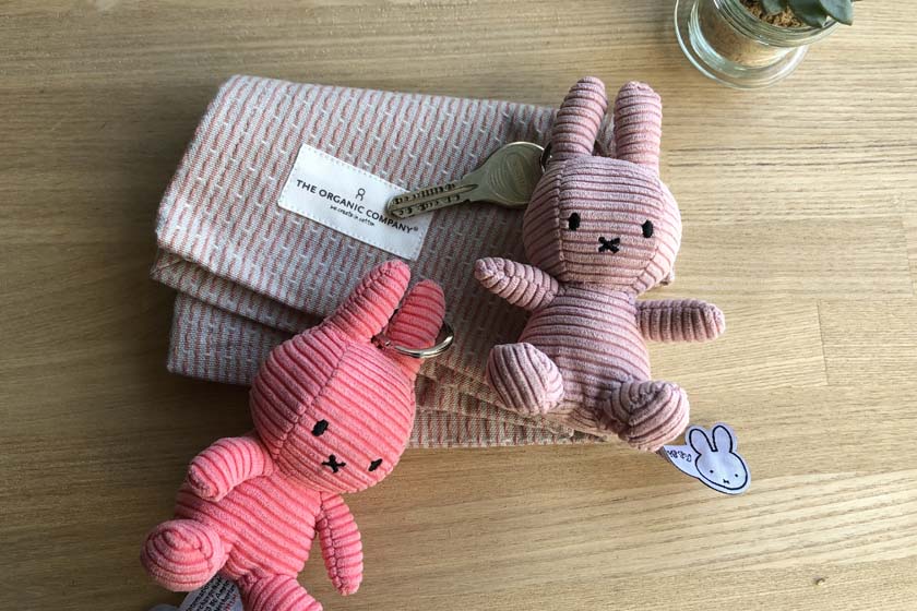 10cm 】【Miffy Corduroy Keychain 10cm】ミッフィー コーデュロイ