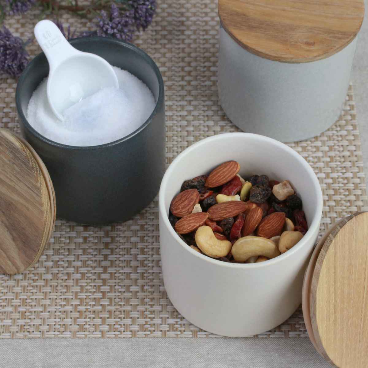 レビューで特典【 SALIU 】SHIKIKA 保存容器 250ml 無地 調味料入れ