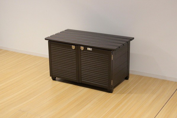 メーカー直送】80cmタイプ《 ベンチストッカー 》103L アルミ製 物置