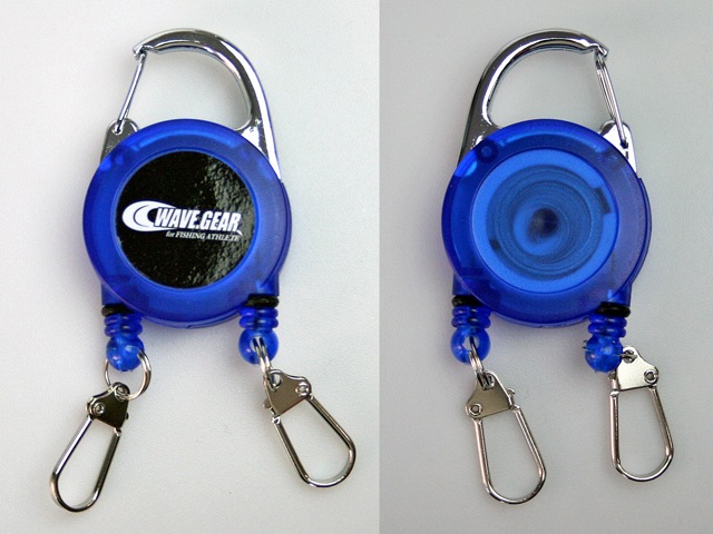 フックピンオンリールW& KP-192& ブルー& PEコード約48cm& WAVE GEAR& 釣り具