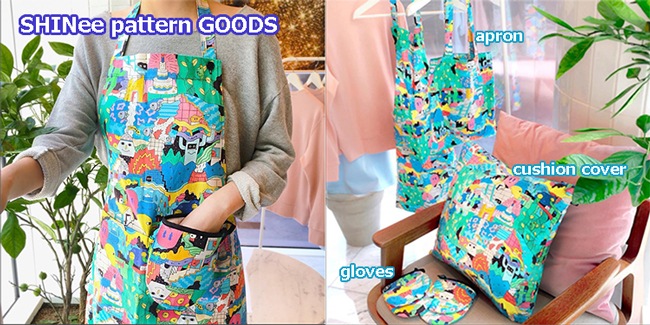 Shinee Pattern Apron エプロン Artist Pattern Shinee