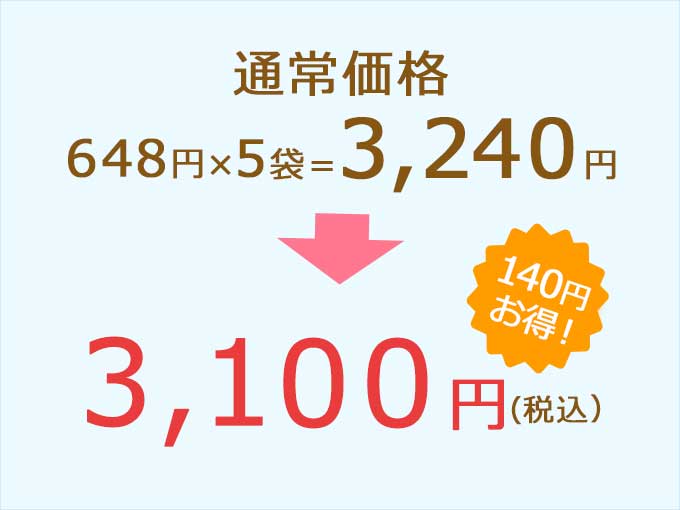 セット品でお得に