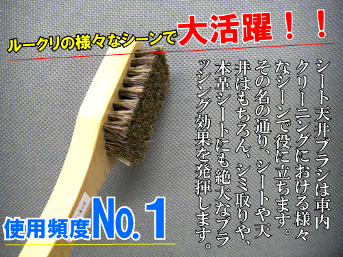 シート 天井ブラシ ルームクリーニング ブラシ 業務用カークリーニング用品のアクス