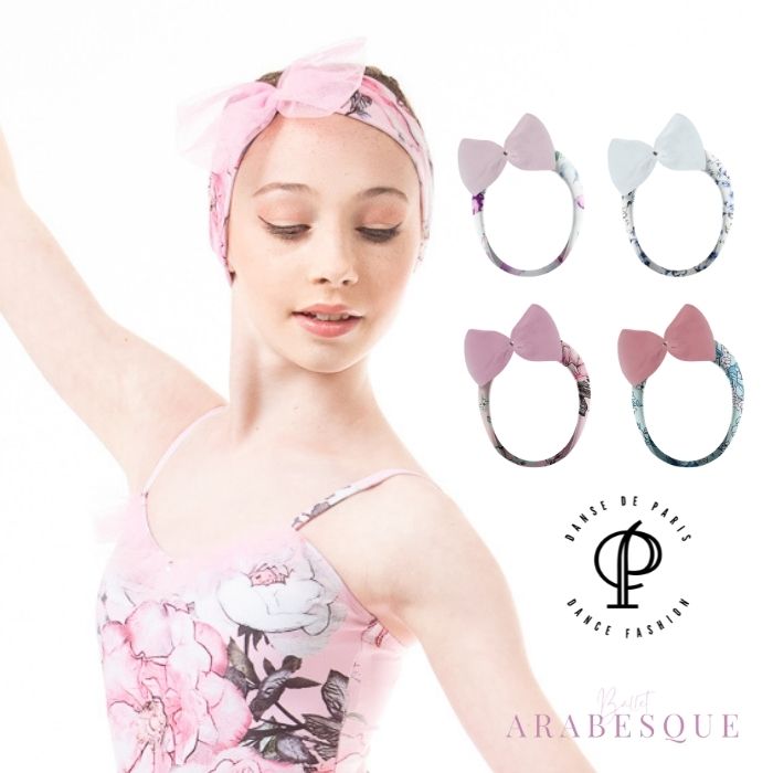 バレエショップ アラベスク【 DANSE DE PARIS ダンスドパリ】リボン付きヘアバンド (Headband with Bow  Blurbelle A0002) バレエ リボン（レオタード） ヘアバンド 髪飾り | ブランド別に選ぶ,DANSE DE PARIS ダンスドパリ  バレエ用品 ウェアモア Wearmoi デラロミラノ ...