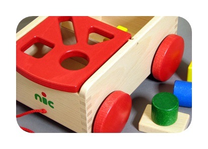 N車付ポストボックス（赤） | 赤ちゃんの木のおもちゃ,その他