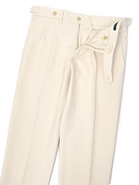 BRIGLIA1949【ブリリア1949】ツープリーツ サイドアジャスター デニム