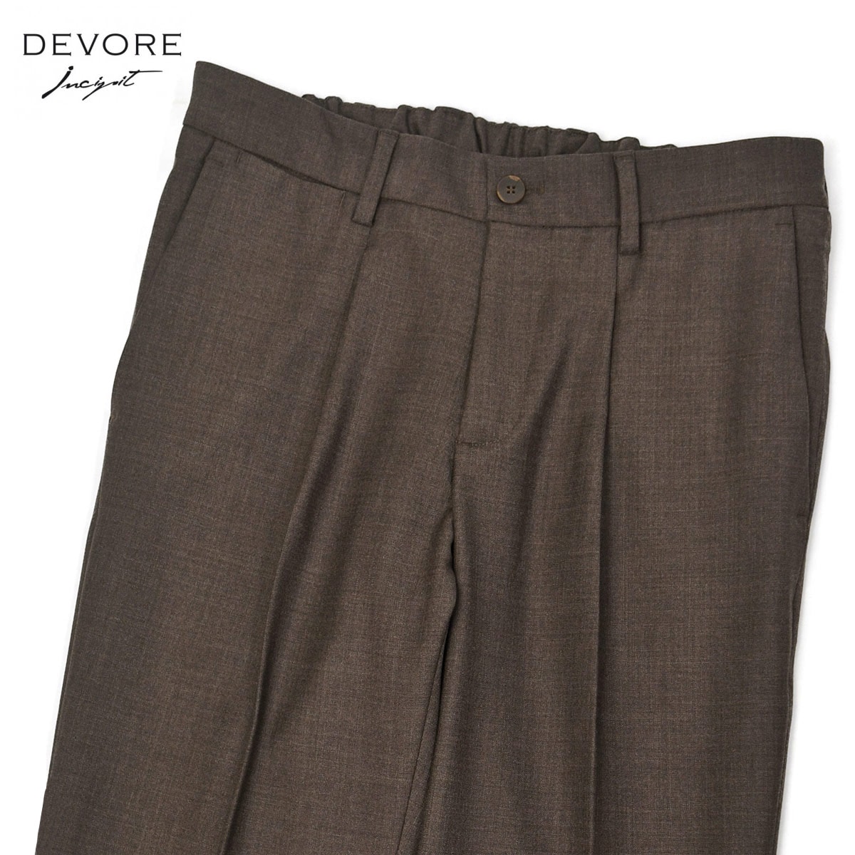 DEVORE Incipit【デヴォレ インチピット】ワンプリーツイージーパンツ