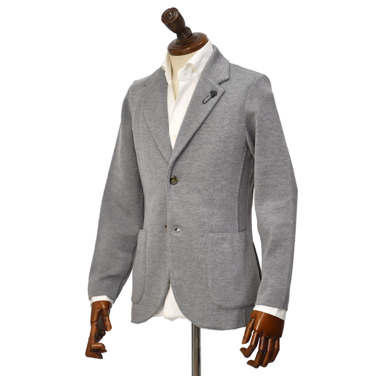 未使用級 LARDINI 最高級ニットジャケット グレー ウール イタリア製 ニットジャケットは高見えラクチン｜STYLE BOOK｜菅原靴店