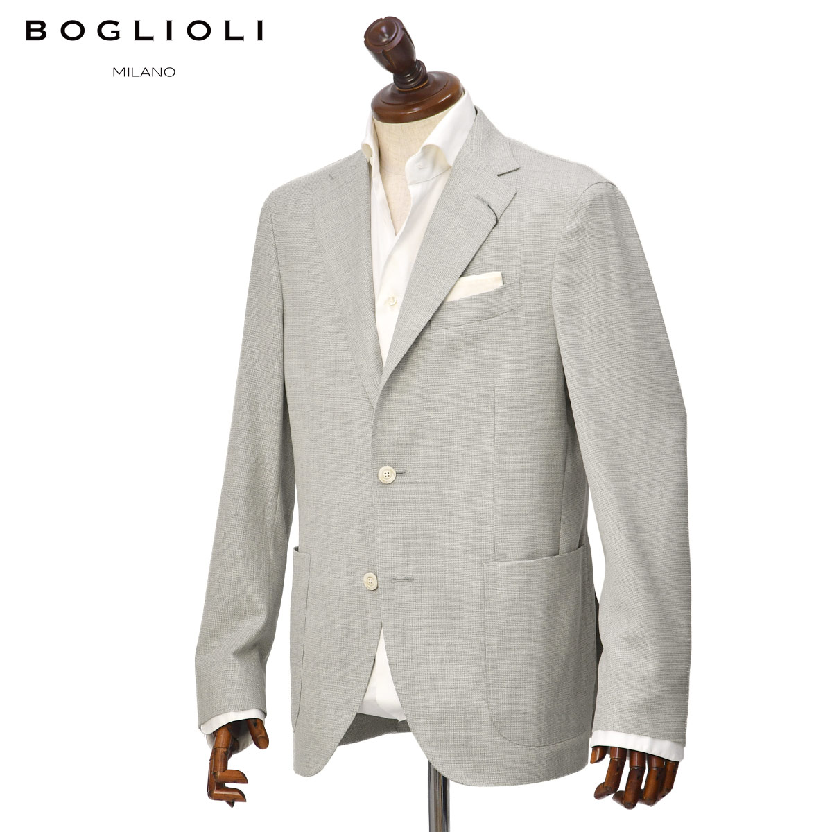 【別注】BOGLIOLI ボリオリ コットン ストライプ シングル スーツ 42 決算大感謝SALE】BOGLIOLI【ボリオリ】シングルジャケット DOVER