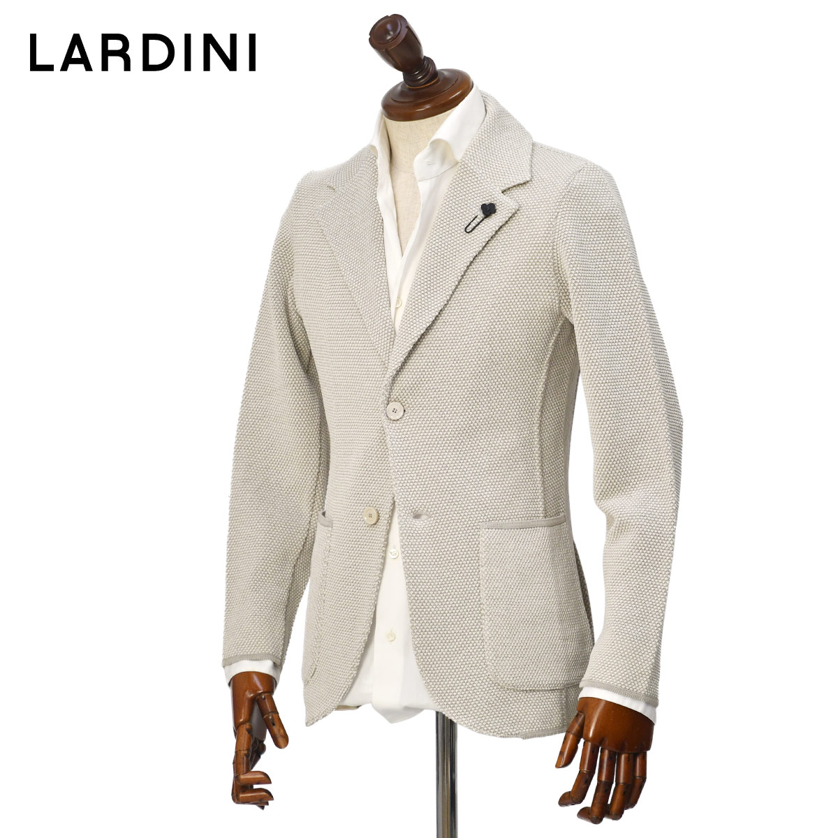 LARDINI【ラルディーニ】ニットジャケット LJM56 CN64011 910 コットン 