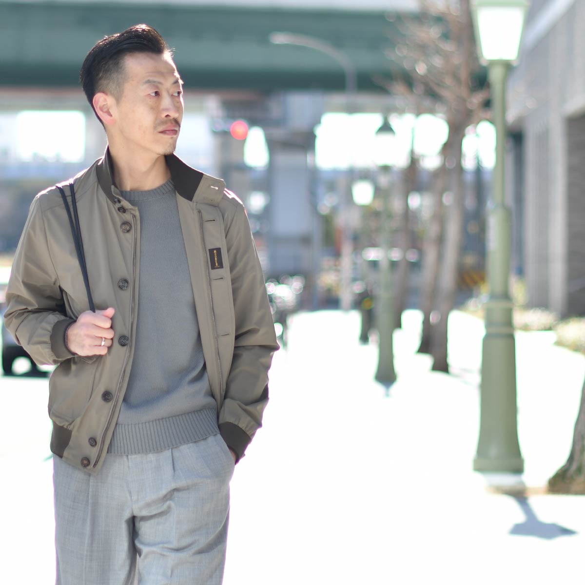 MOORER【ムーレー】バルスターブルゾン CARLOS KN NUT ナイロン