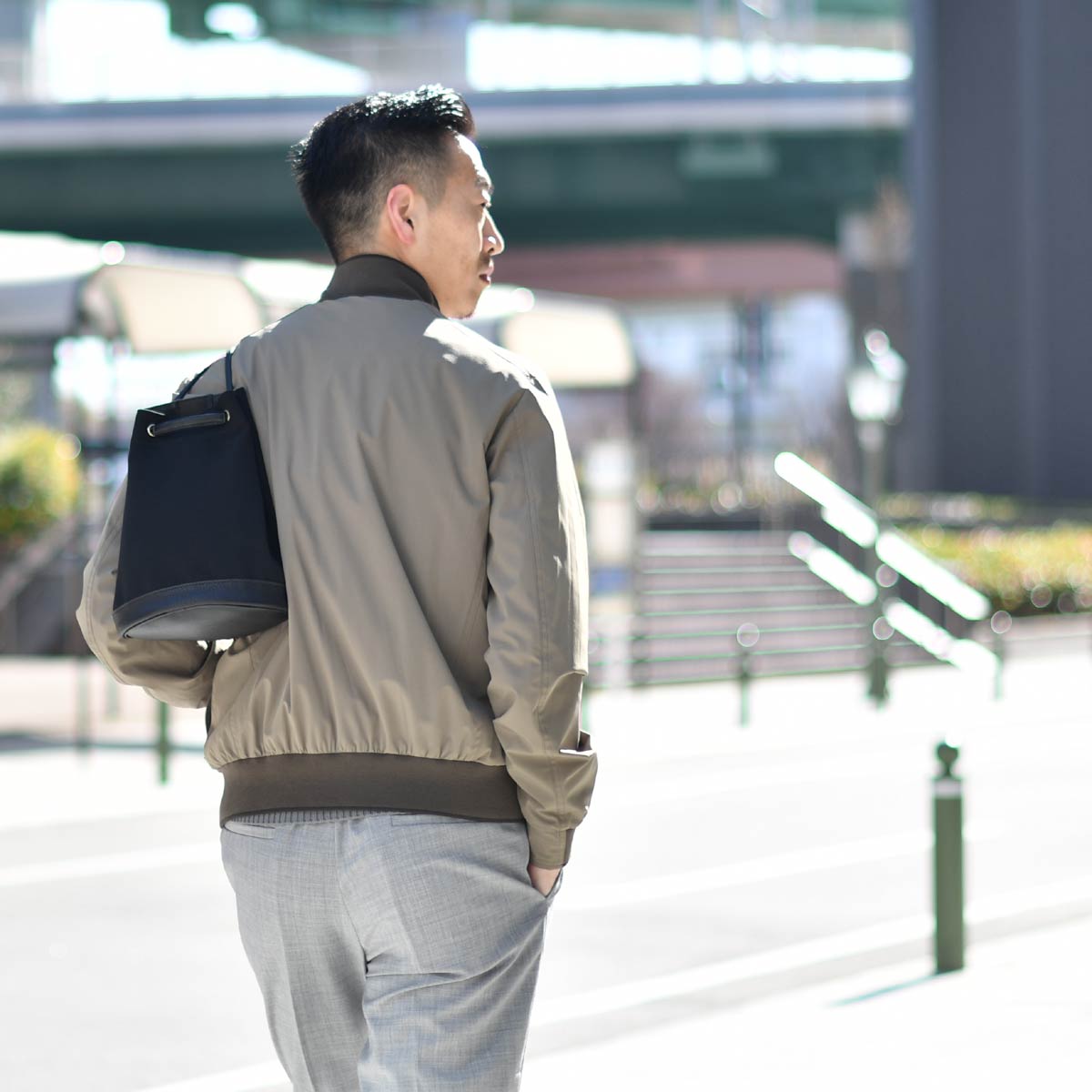 MOORER【ムーレー】バルスターブルゾン CARLOS KN NUT ナイロン