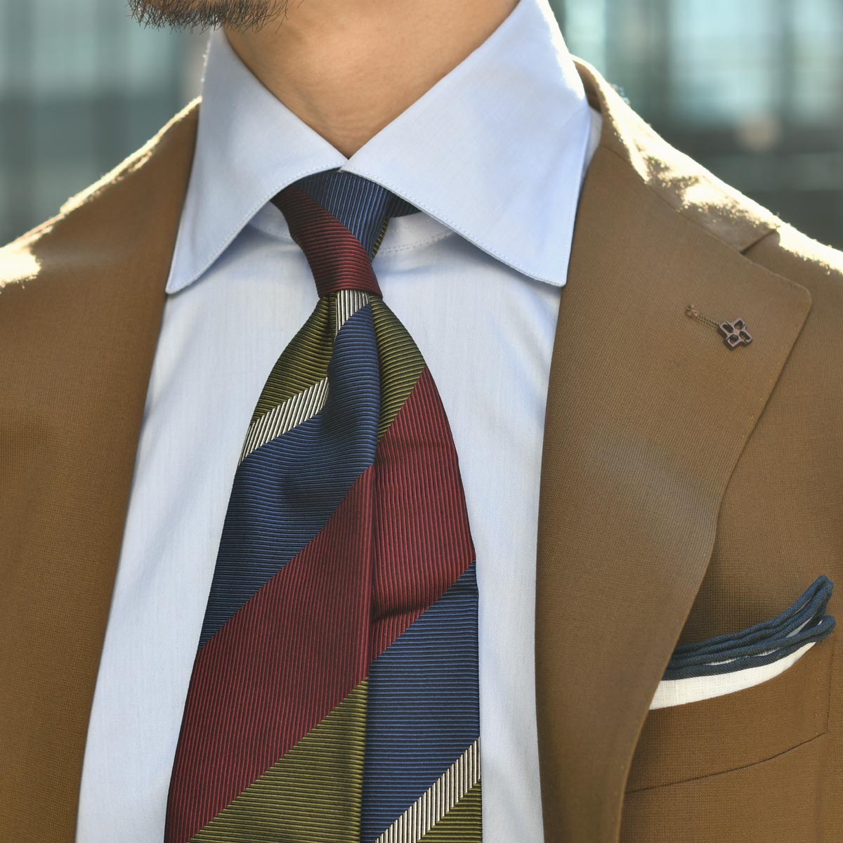 FRANCOBASSI【フランコバッシ】ネクタイ U23E B01 2 シルク コットン