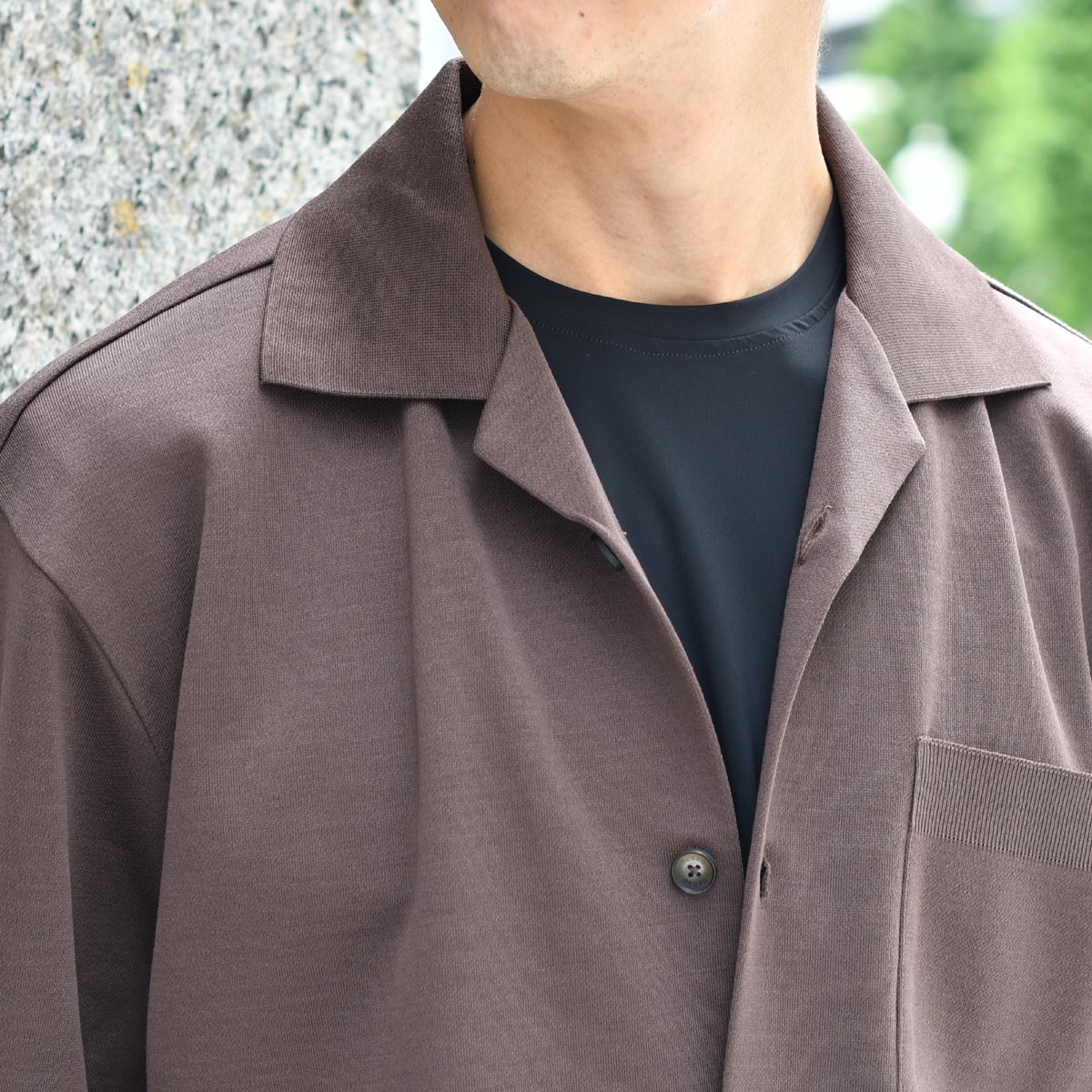 HERNO【ヘルノ】オープンカラーシャツ CM000017U 52059 8800 コットン
