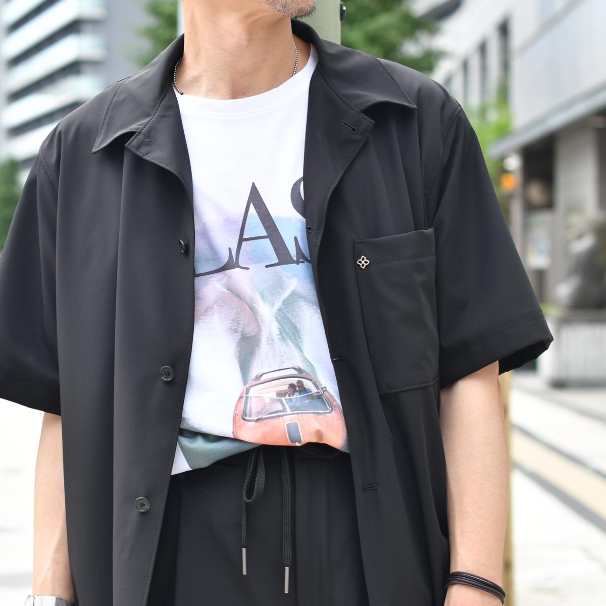 TAGLIATORE【タリアトーレ】ショートスリーブシャツセットアップ A