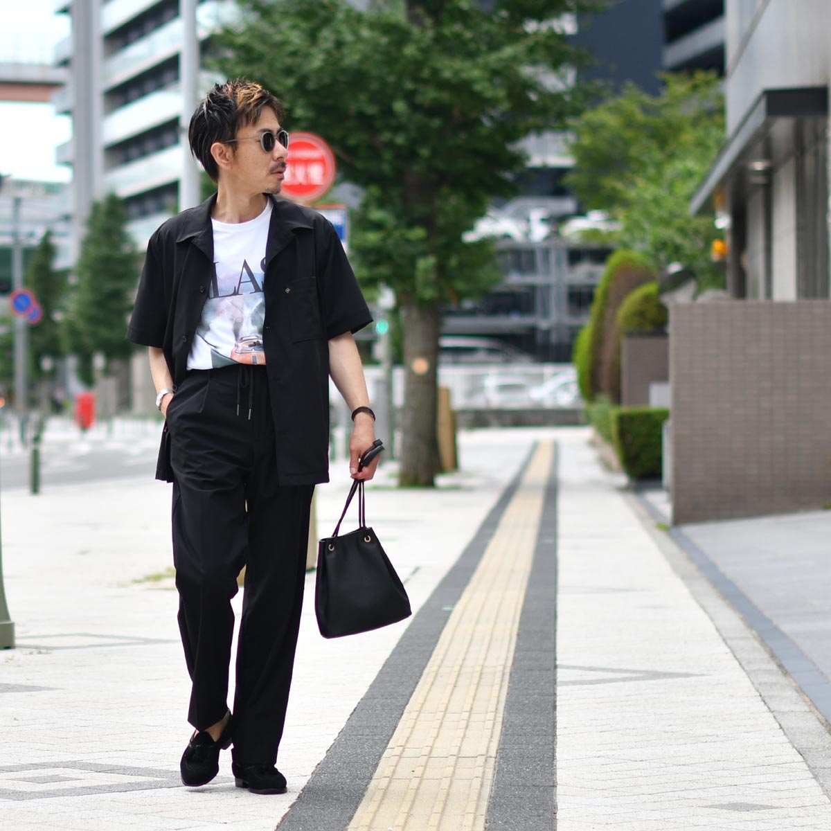 TAGLIATORE【タリアトーレ】ショートスリーブシャツセットアップ A