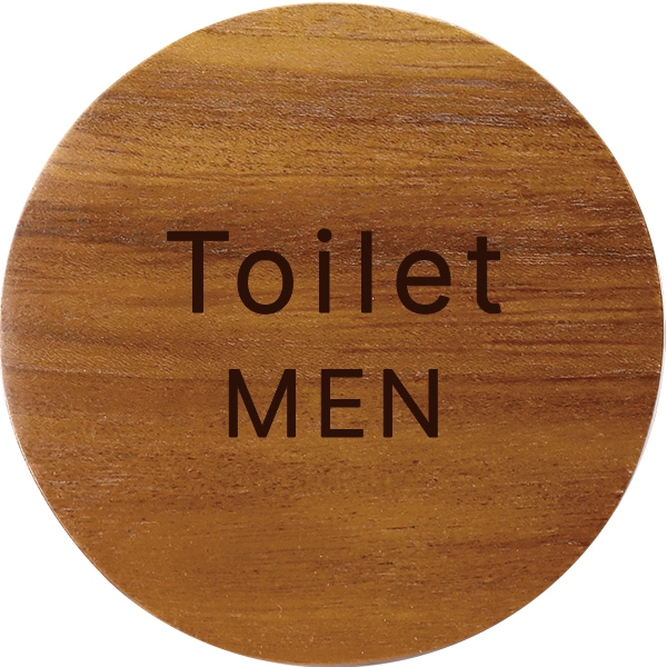 オフィス 事務所 室名プレート トイレ 丸型