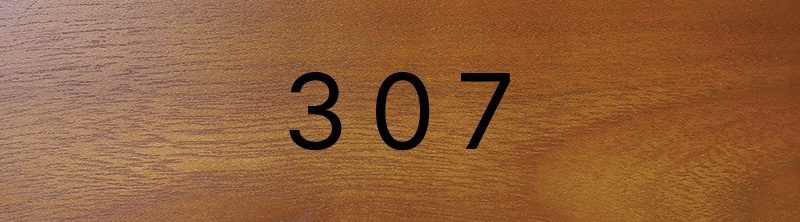 部屋番号プレート ホテル 旅館 長方形 数字のみ シンプル