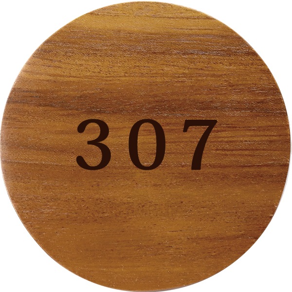 部屋番号プレート ホテル 旅館 丸型 数字のみ