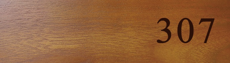 部屋番号プレート ホテル 長方形 数字のみ シンプル 右寄せ