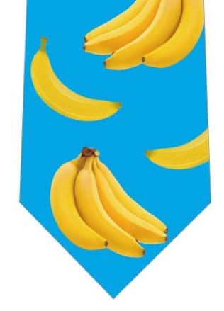 バナナランダム(水色)ネクタイの写真