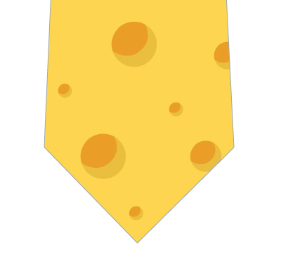チーズネクタイの写真