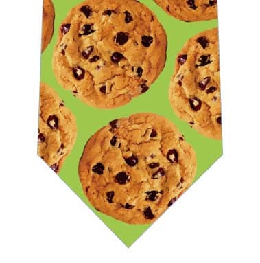 チョコチップクッキーネクタイ（ライムグリーン）の写真