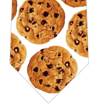 チョコチップクッキーネクタイ（白）の写真
