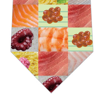 モザイク寿司ネクタイの写真