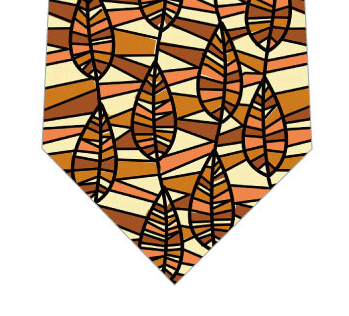葉っぱのカーテンネクタイの写真