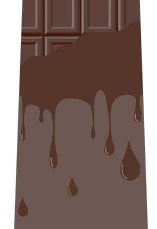 溶けるチョコレートネクタイネクタイの写真