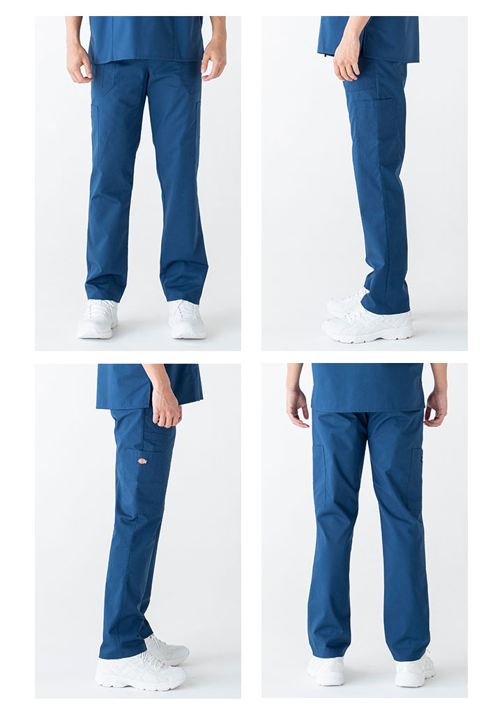ディッキーズ スクラブパンツ(青) Mサイズ 3セット ディッキーズ スクラブパンツ 5017SC ストレッチ 男女兼用 医療用 白衣