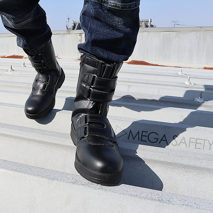 安全靴 作業靴 メンズ ハイカット セフティーシューズ 安全靴 踏み抜き防止 鋼制先芯 つま先保護 衝撃吸収 ケブラー中底 防滑 絶縁 防臭 - 10