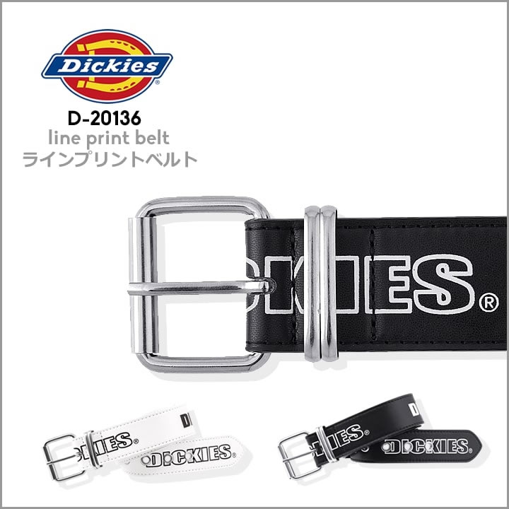 ディッキーズ ベルト ラインプリントベルト D-20136 Dickies ロゴ