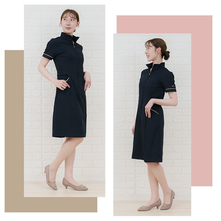 ワンピース 白衣 MICHEL KLEIN ミッシェルクラウン エステ ナース服 MK