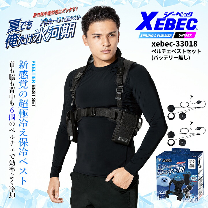 即日発送】冷却プレート ペルチェベストセット バッテリー付きフル