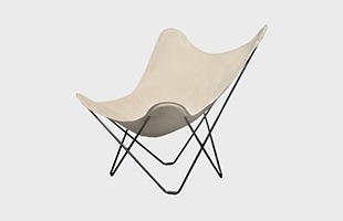 BKF Chair Outdoor Black Solid Framewhite