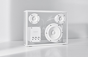 TRANSPARENT SPEAKER トランスペアレントスピーカー 白 ホワイト