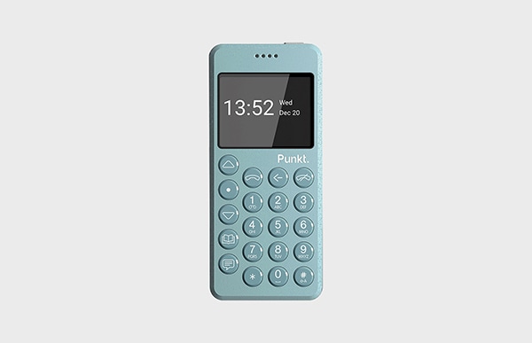 Generation　Light　モバイルフォン　Punkt.　携帯電話　New　プンクト　MP02　Blue｜designshop