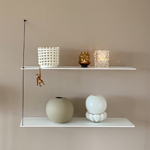 壁付け収納 ウッド ステッジシェルフ WOUD STEDGE SHELF 60cm｜designshop