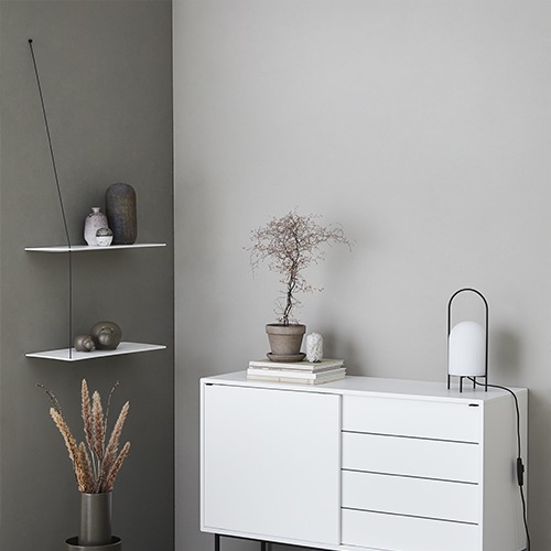 壁付け収納 ウッド ステッジシェルフ WOUD STEDGE SHELF 80cm｜designshop