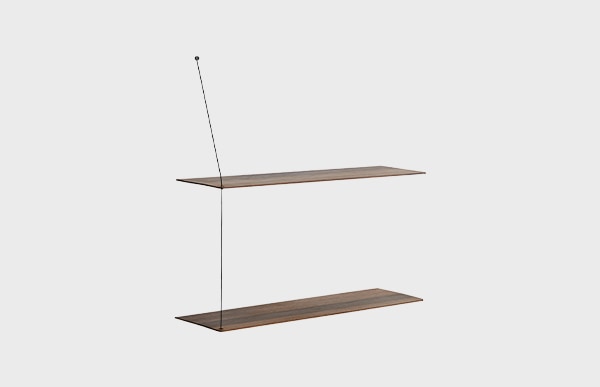 壁付け収納 ウッド ステッジシェルフ WOUD STEDGE SHELF 80cm｜designshop
